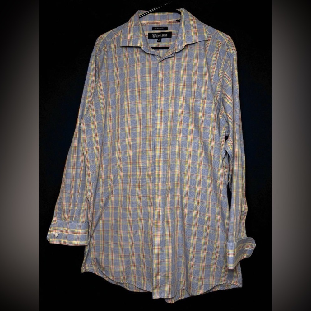 Stacy Adams Multicolor Plaid Shirt